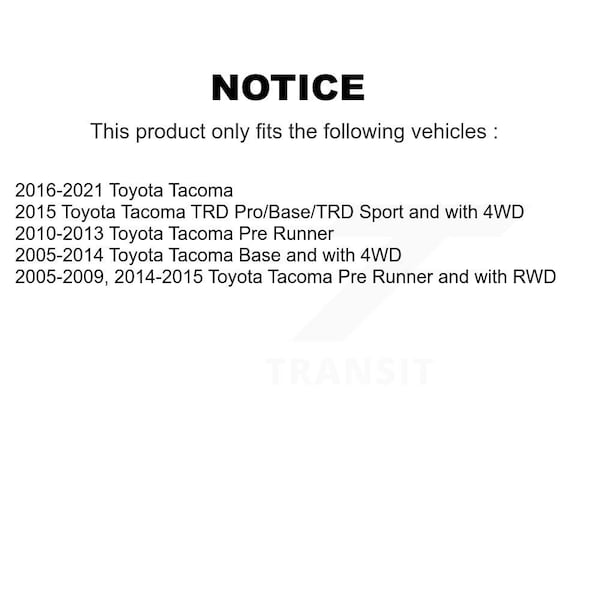 Inner Steering Tie Rod End For Toyota Tacoma